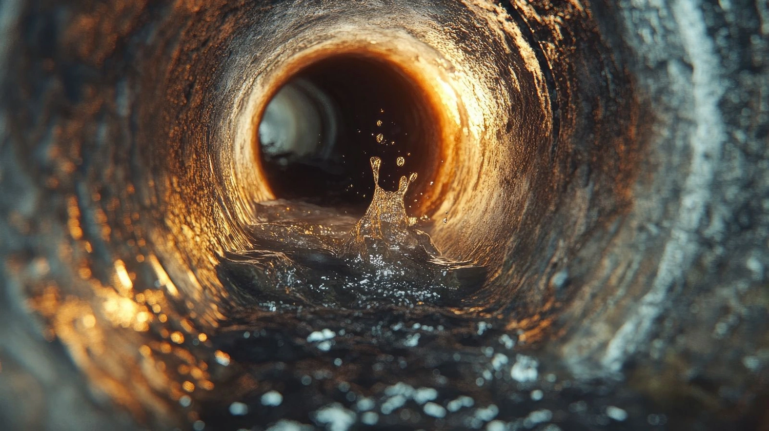 Aar-Einrich - Rohr- und Kanaltechnik - Handwerker überprüft verstopfte Wasserleitungen, installiert Wasserleitungen, Reparaturservice